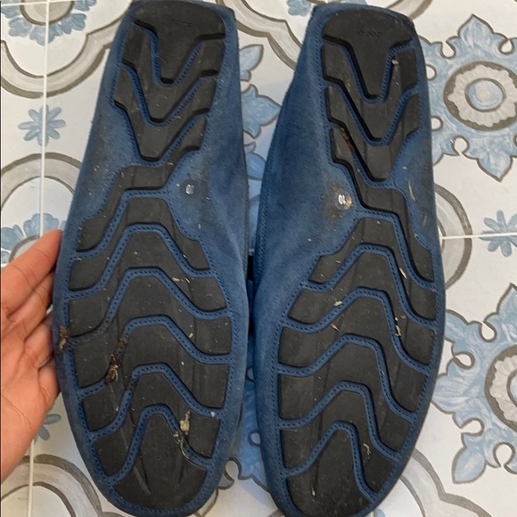 Men’s Gucci Drivers - Blue Suede Size 10 main image 4
